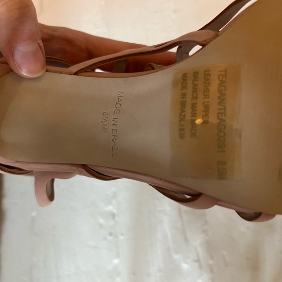 Steve Madden Teagan cage sandal heels blush size 8.5 NWT - Picture 7 of 8